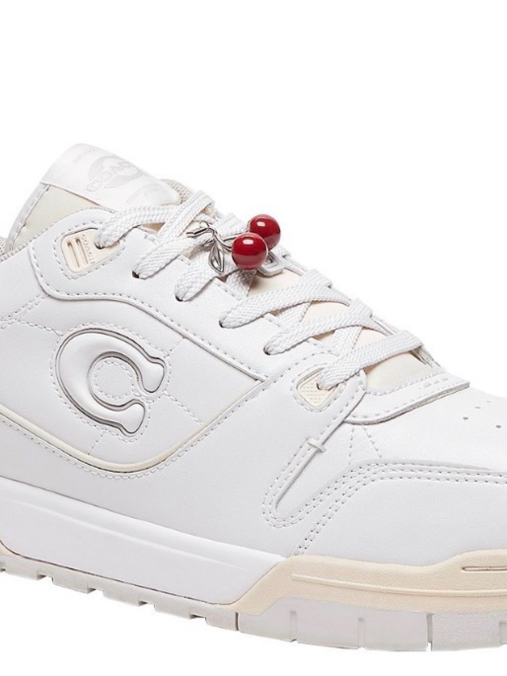 NWT COACH Small Glitter Cherry Shoe Charm CCQ36 Red & Silver. - Picture 6 of 7